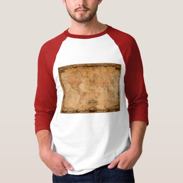 Camisa del mapa del mundo de las antigüedades de C (Anverso)