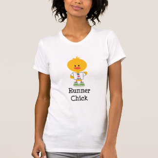 Camisa del maratón del polluelo del corredor media