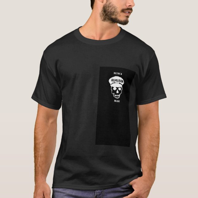 Camisa del Mas Desaparecidos de Nunca (Anverso)