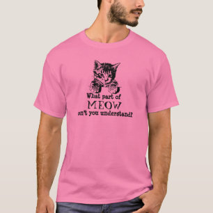 Camisa del maullido del gato