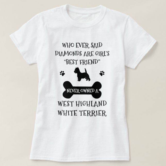 Camisa del mejor amigo de West Highland (Diseño del anverso)