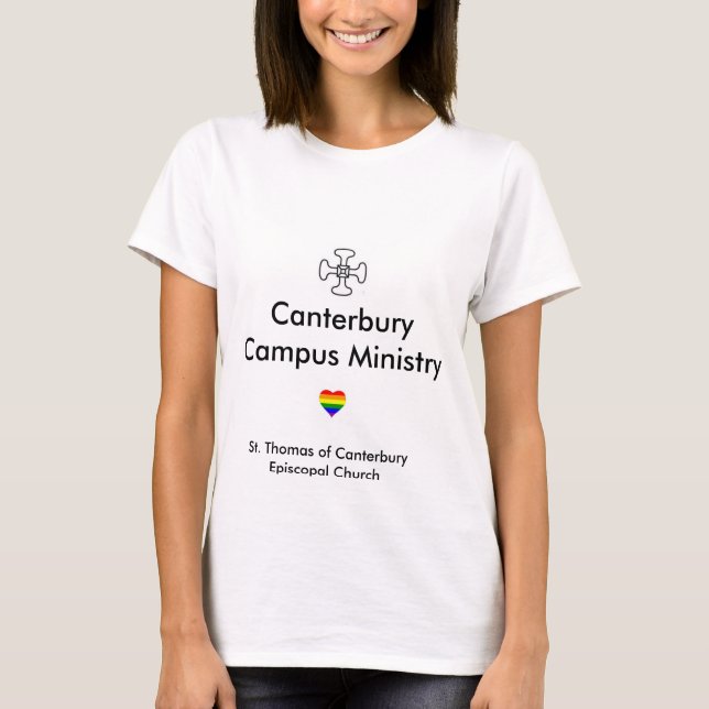 Camisa del ministerio del campus de Cantorbery (Anverso)