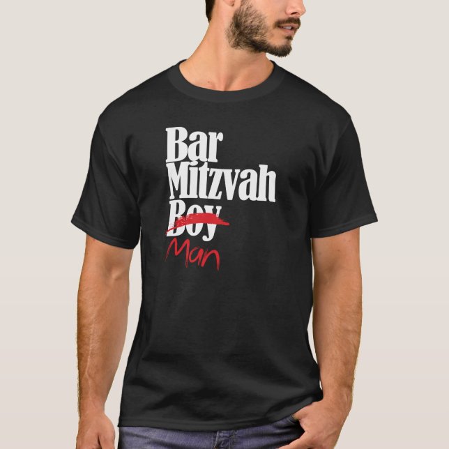 Camisa del muchacho de Mitzvah de la barra (Anverso)