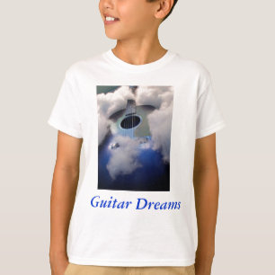 camisa del muchacho de sueños de la guitarra