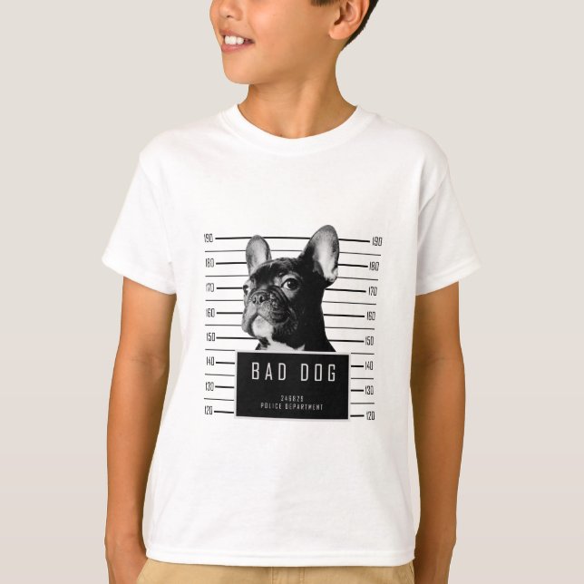 Camisa del Mugshot del bulldog francés (Anverso)