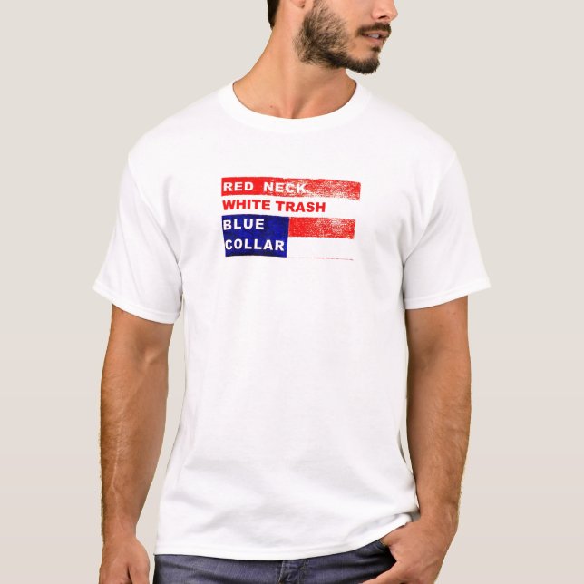 Camisa del músculo del cuello azul de la basura (Anverso)