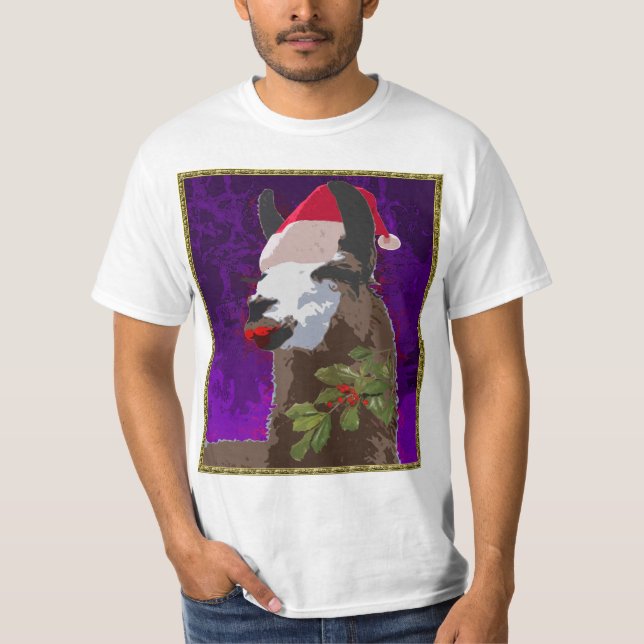 Camisa del navidad de la llama del drama - púrpura (Anverso)