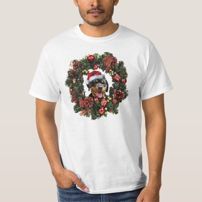 Camisa del navidad de Rottweiler (Anverso)