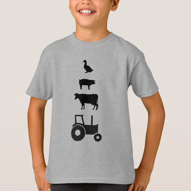 Camisa del niño de la granja (Anverso)