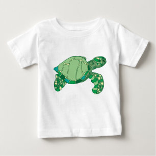 Camisa del niño de la tortuga de mar