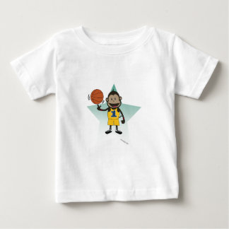 Camisa del niño del baloncesto del mono