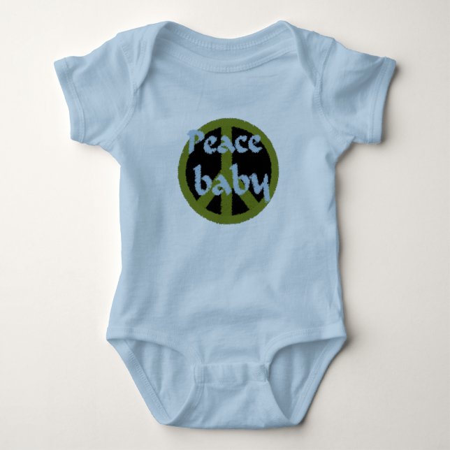 Camisa del niño del bebé de la paz (Anverso)