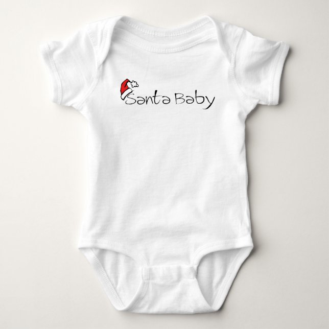 camisa del niño del bebé de santa (Anverso)