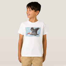 Camisa del niño del pelícano de Brown