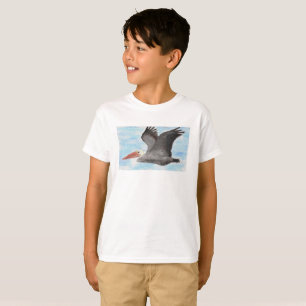 Camisa del niño del pelícano de Brown