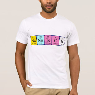 Camisa del nombre de la tabla periódica de