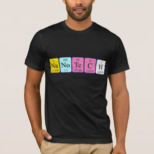 Camisa del nombre de la tabla periódica de