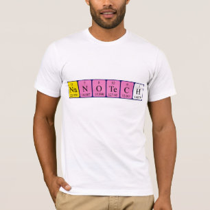 Camisa del nombre de la tabla periódica de