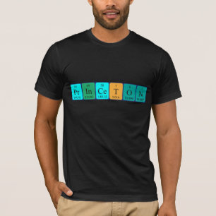 Camisa del nombre de la tabla periódica de