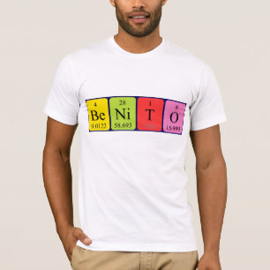 Camisa del nombre de la tabla periódica de Benito