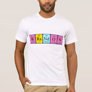 Camisa del nombre de la tabla periódica de Brando