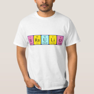 Camisa del nombre de la tabla periódica de Brauli
