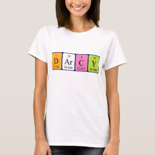 Camisa del nombre de la tabla periódica de Darcy
