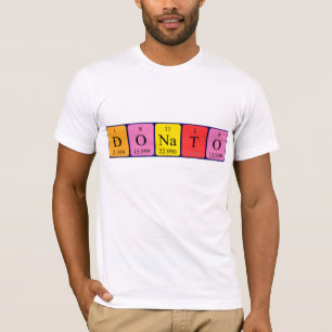 Camisa del nombre de la tabla periódica de Donato
