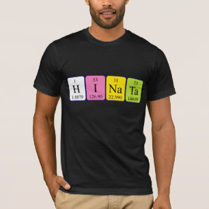 Camisa del nombre de la tabla periódica de Hinata