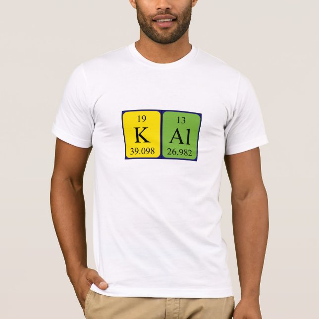 Camisa del nombre de la tabla periódica de Kal (Anverso)