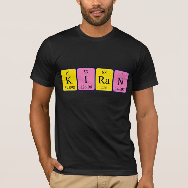 Camisa del nombre de la tabla periódica de Kiran (Anverso)