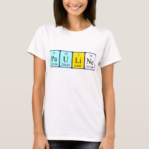 Camisa del nombre de la tabla periódica de Paulin