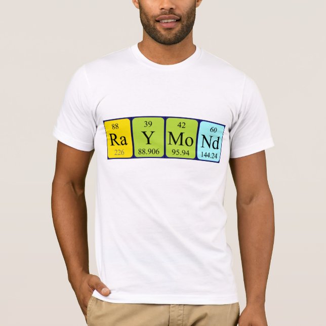 Camisa del nombre de la tabla periódica de Raymond (Anverso)