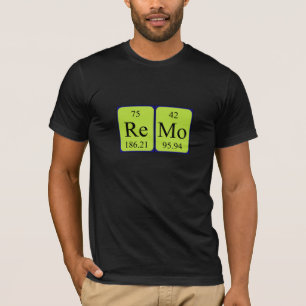 Camisa del nombre de la tabla periódica de Remo