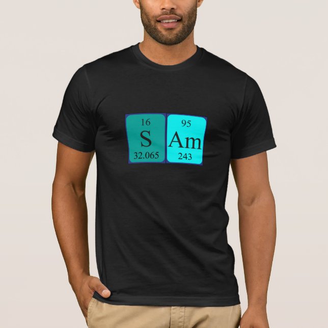 Camisa del nombre de la tabla periódica de Sam (Anverso)