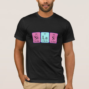 Camisa del nombre de la tabla periódica de Silas