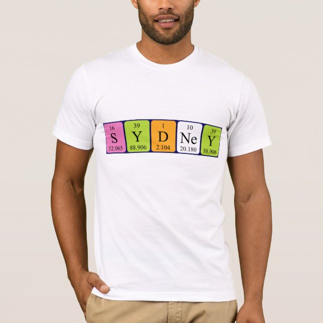 Camisa del nombre de la tabla periódica de Sydney (Anverso)