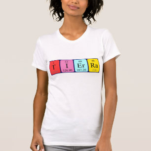 Camisa del nombre de la tabla periódica de Tierra