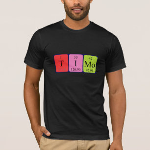 Camisa del nombre de la tabla periódica de Timo
