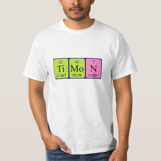 Camisa del nombre de la tabla periódica de Timon (Anverso)