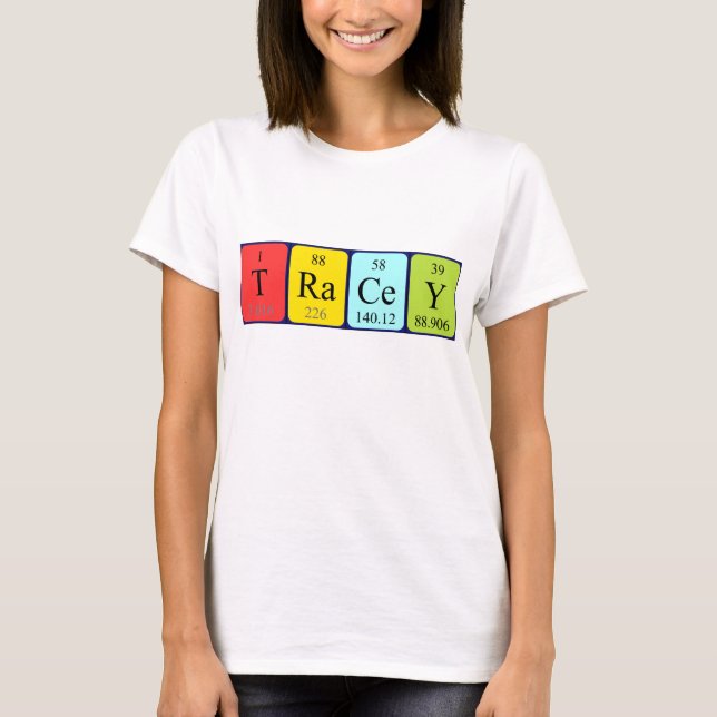 Camisa del nombre de la tabla periódica de Tracey (Anverso)