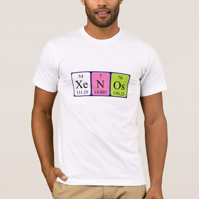 Camisa del nombre de la tabla periódica de Xenos (Anverso)