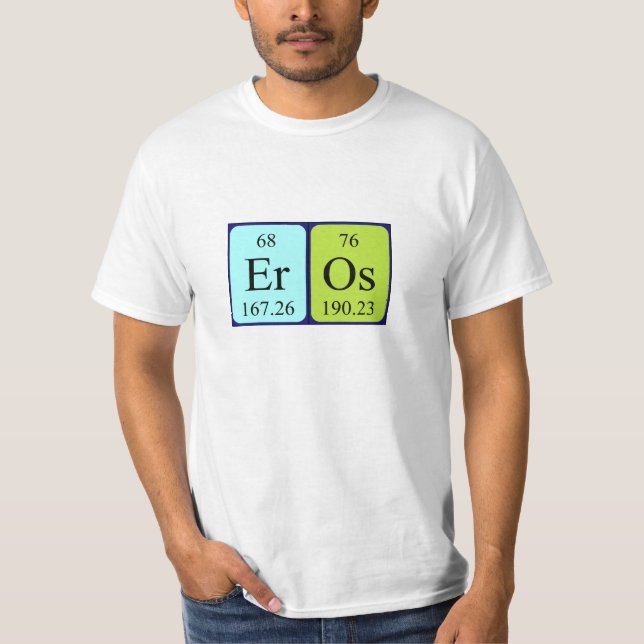 Camisa del nombre de la tabla periódica del eros (Anverso)