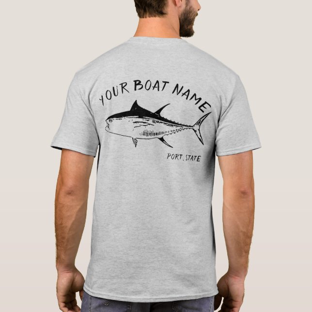 Camisa del nombre del barco de atún (Reverso)
