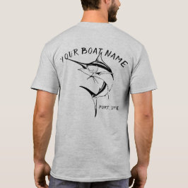 Camisa del nombre del barco de la aguja