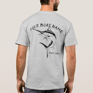 Camisa del nombre del barco de la aguja