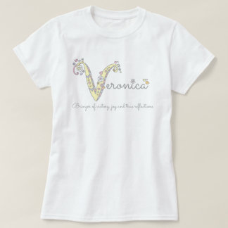 Camisa del nombre y del significado del monograma