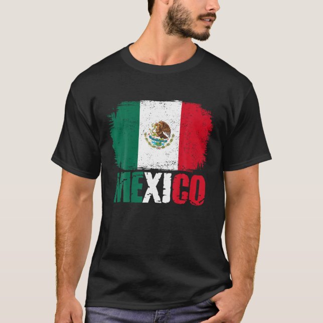 Camisa del Orgullo Mexicano con Bandera de México (Anverso)