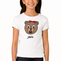 Camisa del oso del chica