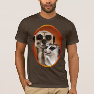 Camisa del óvalo de dos Meerkat